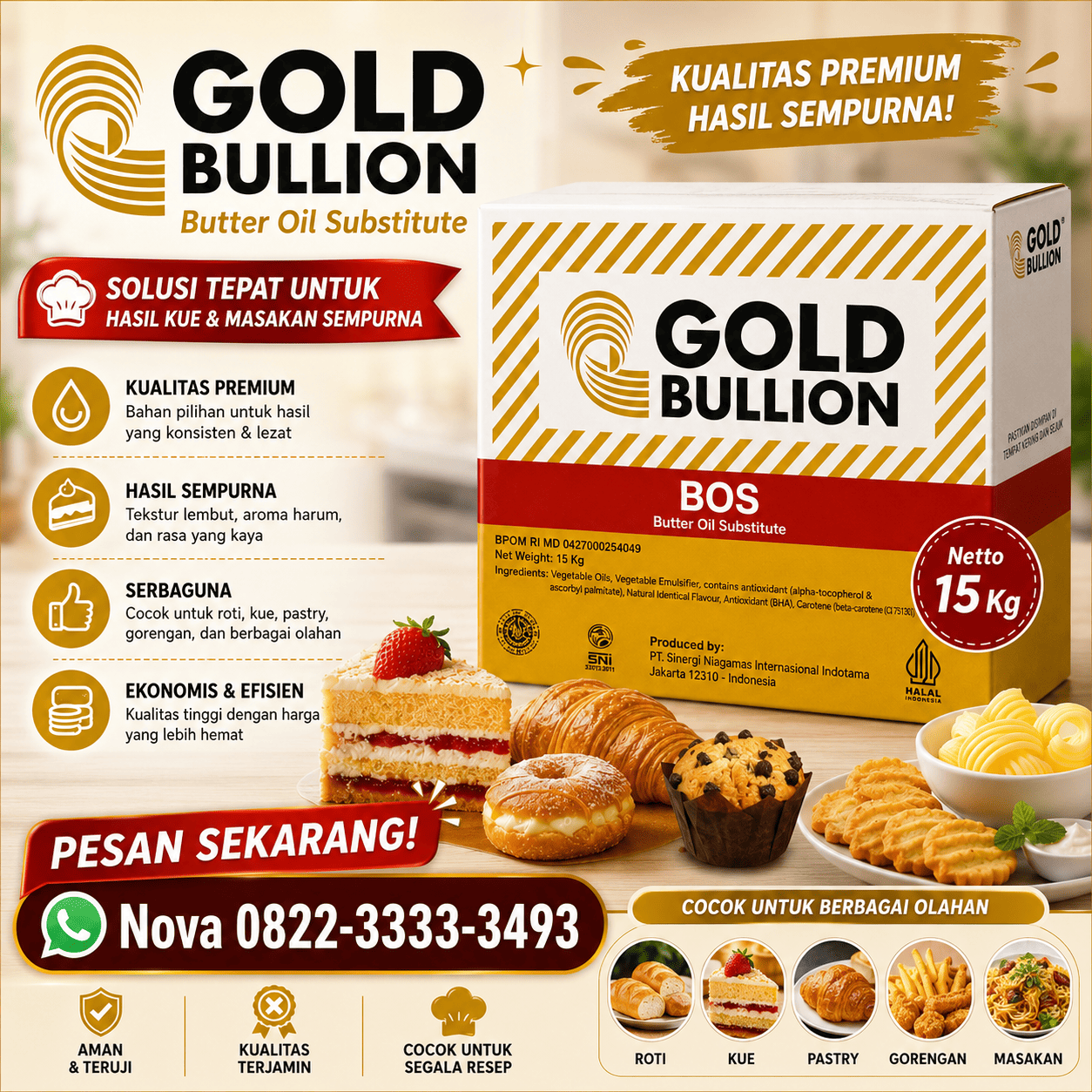 GOLD BULLION BOS(DOS=15KG)(APR27)